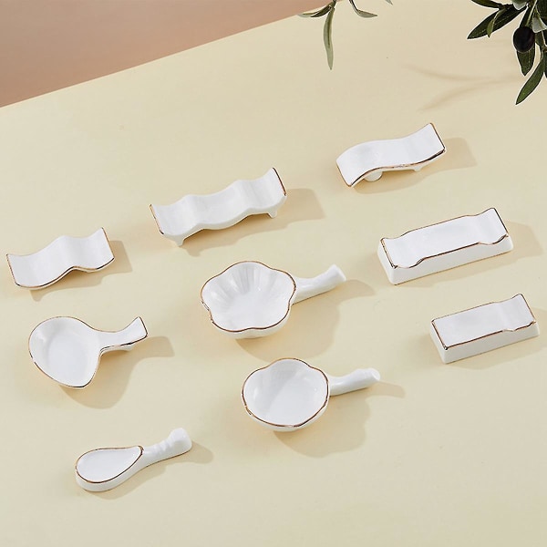 1 stk Keramisk Pinnerest Stativ Nordisk Stil Pinner Holder Gaffel Stativ Skje Serviseholder ()