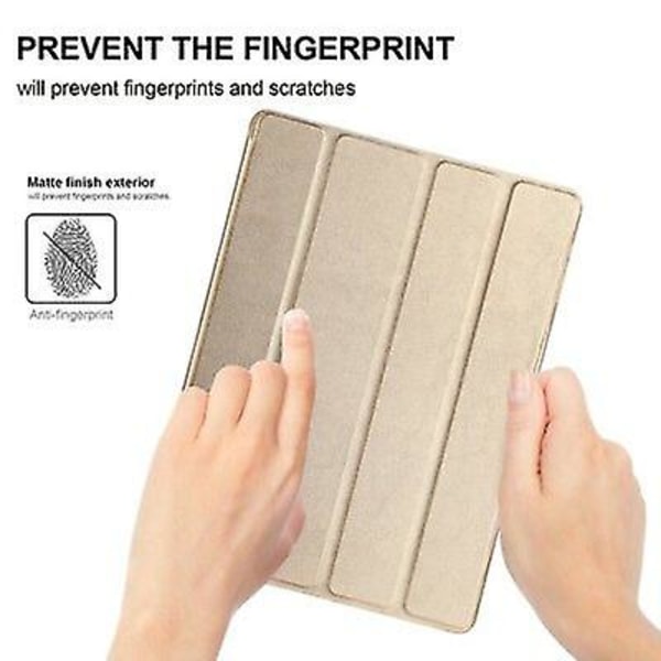 Smart Cover til Ipad 2 3 4 Tablet Beskyttelsesetui Læder Etui Tasker Guld
