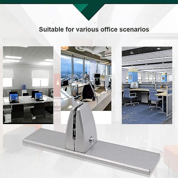Plexiglas Klemmeholder, Anti-pin Beskyttelsesbordklemme, Plexiglas Holder, Glasholder, Akryl Glas Klemmeholder, 2 stk. Sæt, sølv