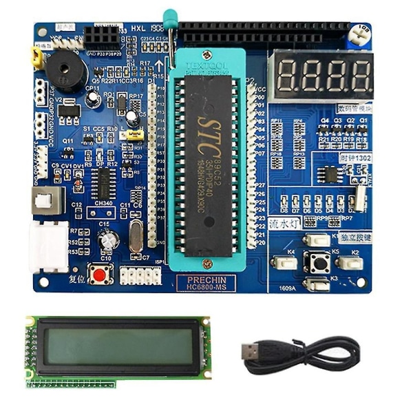 Hc6800- 51 Mikrokontroller System Learning Board Stc89c52 Utvecklingskort