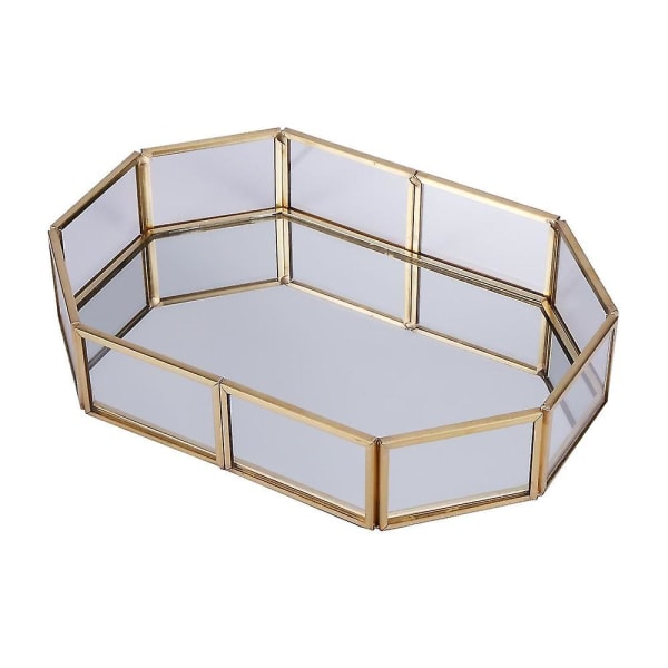 Nordisk stil glas koppar geometri förvaringskorgar låda enkelhet stil hem arrangör för smycken