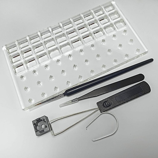 30 brytare testare öppnare smörj station diy lock avlägsnande plattform keycaps dragare