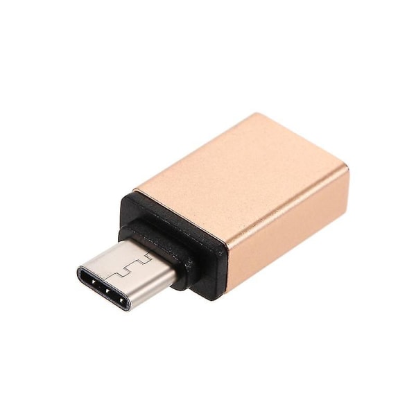 Usb-c till USB 3.0-adapter USB typ c hane till USB en hona Otg-omvandlare Aluminiumlegering Ersättning för Macbook för Xiaomi Mi5 Mi6 för Samsung Galaxy S8