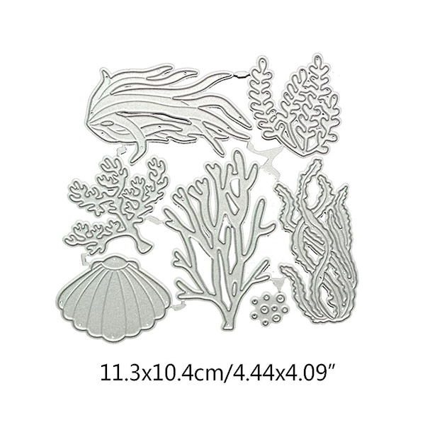 Akvatiske planter metalklippestans skabelon DIY Scrapbooking Album Papirkort Skabelonform Embossing Kunsthåndværk Dekoration