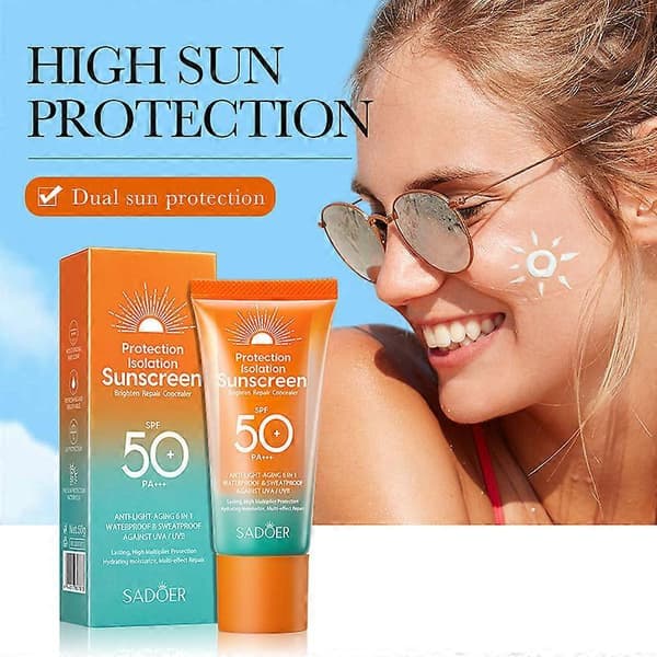 SADOER Dual-Tube Multi-Effect Reparations- og Barriere Solcreme