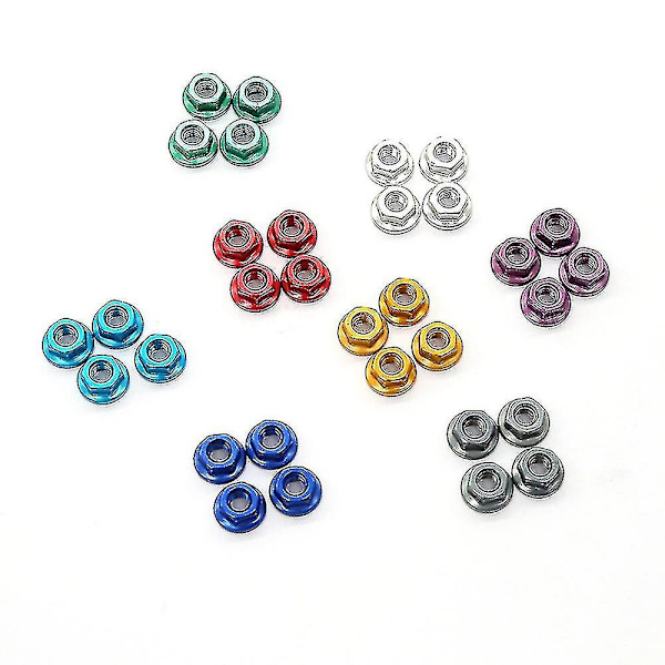 12 st M4 metallhjulsmuttrar kompatibla med 1/10 Rc bil Crawler Traxxas Trx4,f