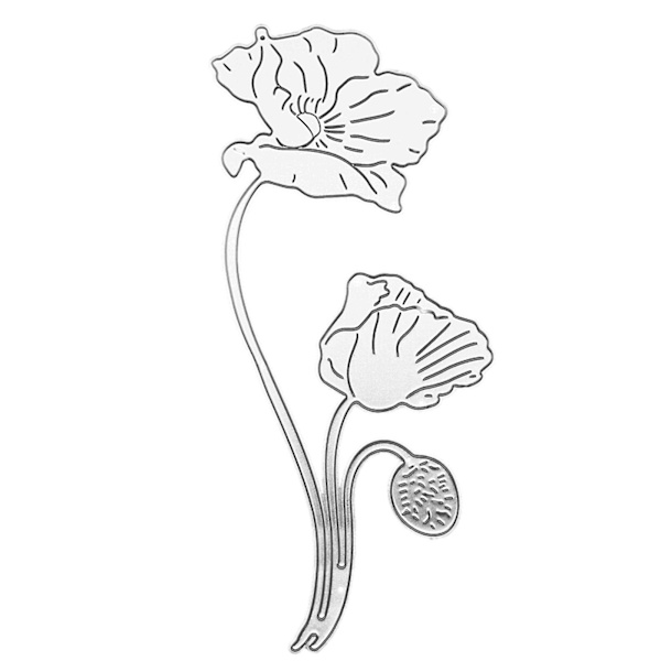 Lotus Metallskärning Stämplar Stencil Scrapbooking Diy Album Stämpel Papperskort