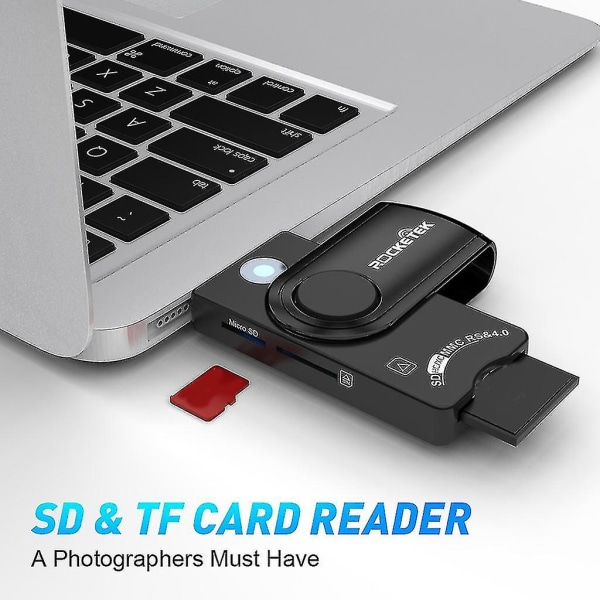 Usb 2.0 Dod Multifunktions Smart Card-läsare för stationära och mobila enheter