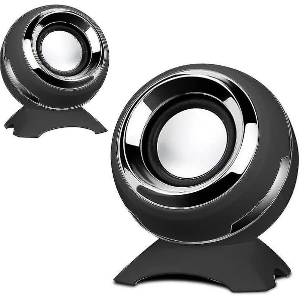 Computer usb-power højttalere, mini desktop højttalere med hifi lyd, overlegen stereo lyd, dobbelt horn