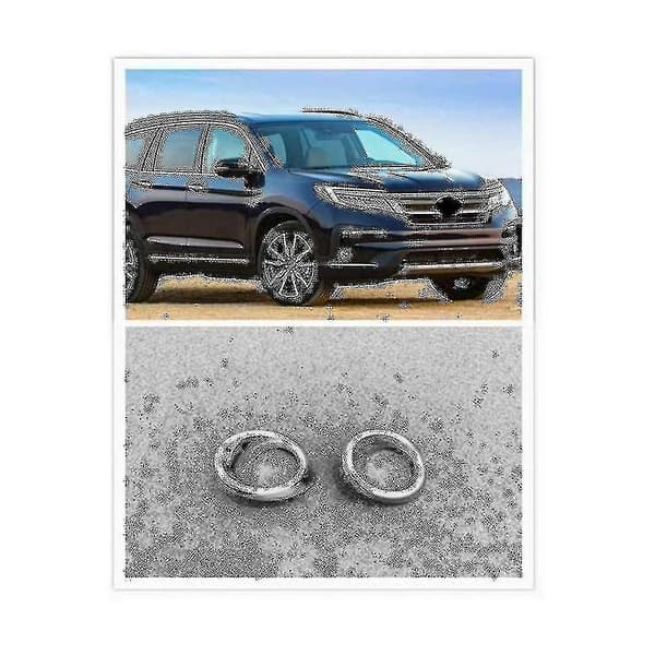 For Pilot 2019 2020 2021 Bil Krom Front Tåkelys Lampe Deksel Trim Tåkelys Bezel Dekorasjon