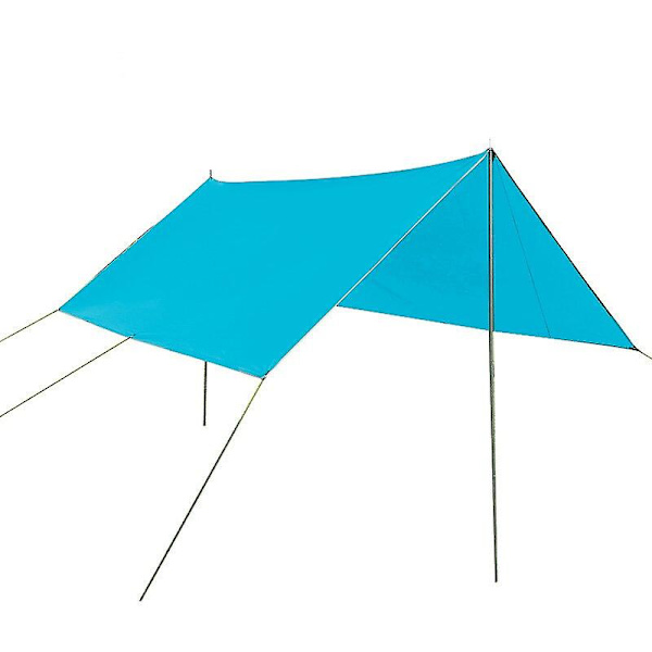 Camping Tarp Vanntett Bærbar Tarp Multifunksjonell Utendørs Camping Reise Markise Ryggsekk