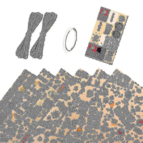 6 st. Presentpapper, Födelsedagspresentpapper, Festpapper, Presentpapper med Band