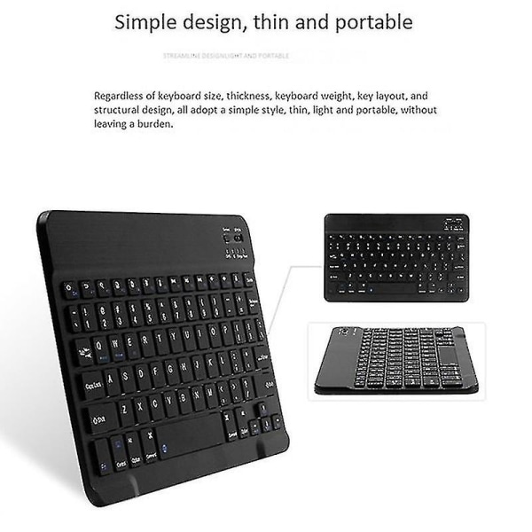 Nettbrettetui + trådløst tastatur for Teclast P20hd M40 Alldocube (rosa)