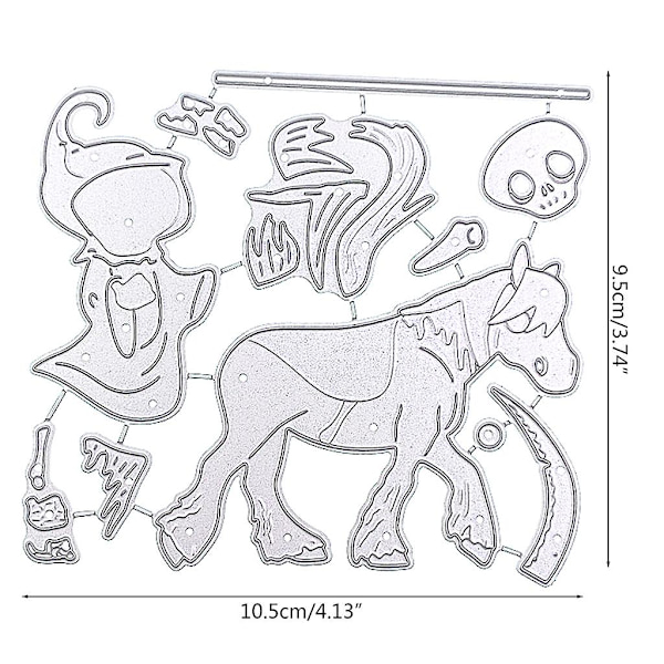 Halloween Ghost Metallskärning Dies Stencil Diy Scrapbooking Album Pappersmall