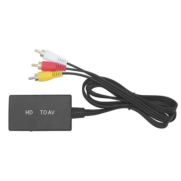 HDTV till AV-omvandlare HD-videokonverterare HDMI-kompatibel till RCA AV/CVSB L/R Video 1080P Mini-adapter