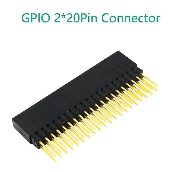 Gpio 2x20-pin(40pin) Extra Tall Female Stacking Header Med Akrylbas För A+ Pi Modell B+ Pi 2 3