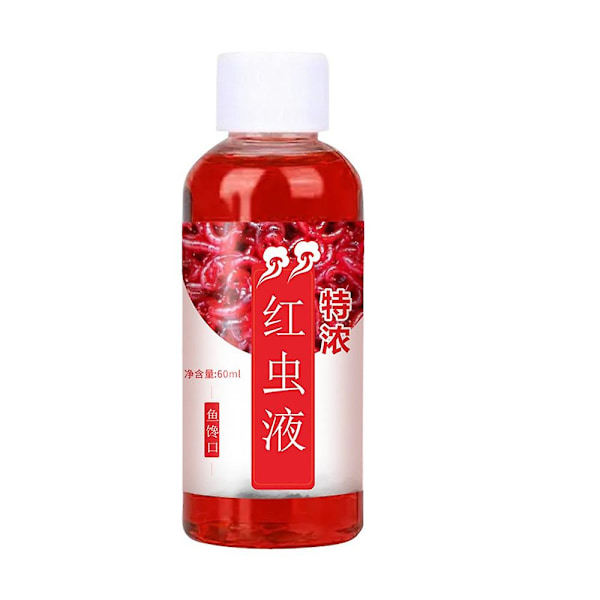 1-3 st Fiskattraktant 60ml Koncentrerat Foderbete Bo Material För Vild Fiske Karpfiske Insektsbete Röd Mask Fisksmak Additiv