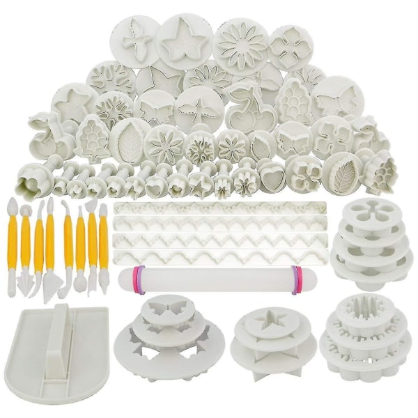 68 stk kake bakeware sugarcraft glasur dekorasjonssett