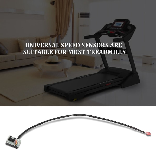 Løbåndshastighedssensor Kabel 3 Pin Lys Sensor Tachometer Magnetisk Induktion Hastighedssensor Kompatibel Trea Sl