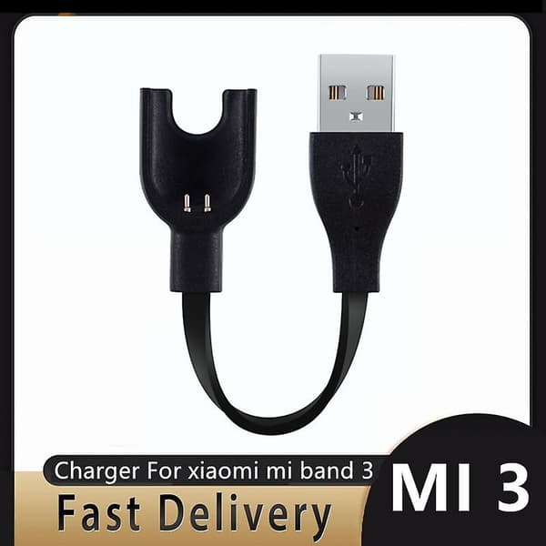 Opladningskabel til Xiaomi Mi Band 3 Opladerkabel Data Cradle til Miband 3 Udskiftning USB