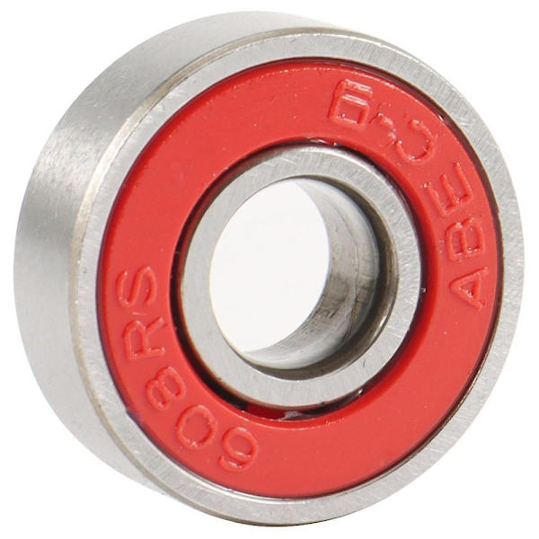 50 stk Abec-9 608 2rs Inline Roller Skate Hjul Lejer Røde Forseglede 8x22x7mm Aksel Hjul Lejer Anti