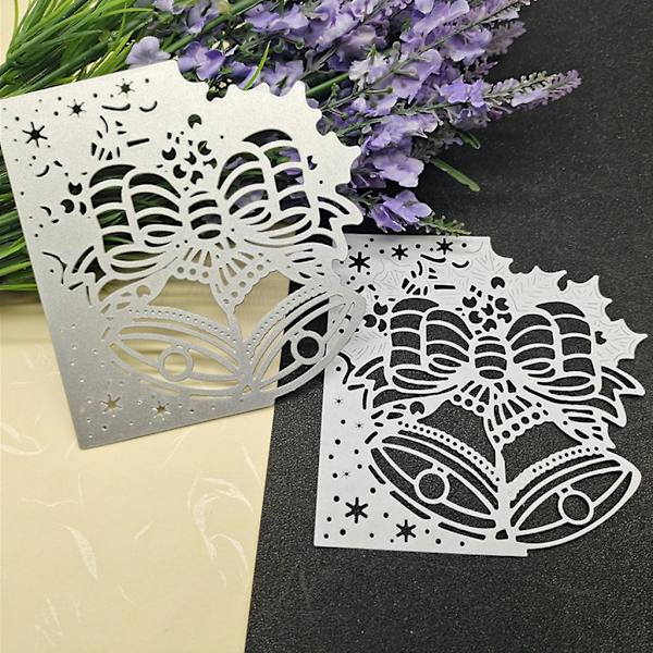 Juleklokke Kunst Metal Skæredøre Skabelon Diy Scrapbooking Album Papirkort Skabelon Form Embossing Kunsthåndværk Dekoration