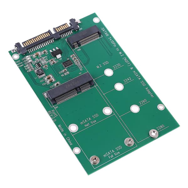 6gps Til M.2 Ngff Msata Ssd Til Sata 3.0 2.5\" Adapter Til Pc Bærbar Tilføj Kort