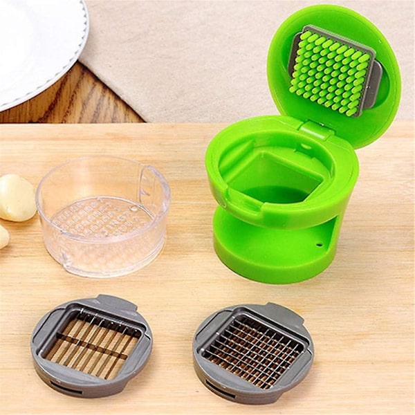 Hvidløgspresser, Multifunktionel Hvidløgspresser, Hvidløg Hakker Slicer Dicer Rivjern Til Hjem Manuel Løg Hakker Grøntsag Hakker Køkken Gadget
