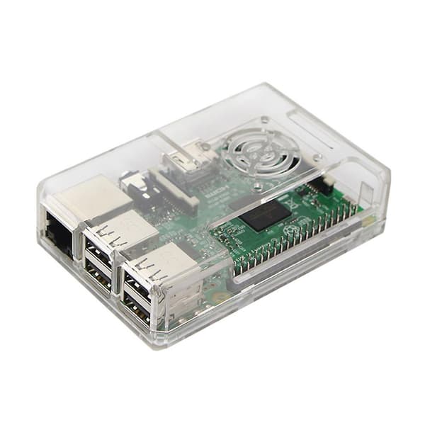 ABS Plast til Etui Klar Boks Rød Til Skal Lukket Dæksel Til Raspberry Pi 2 / 3