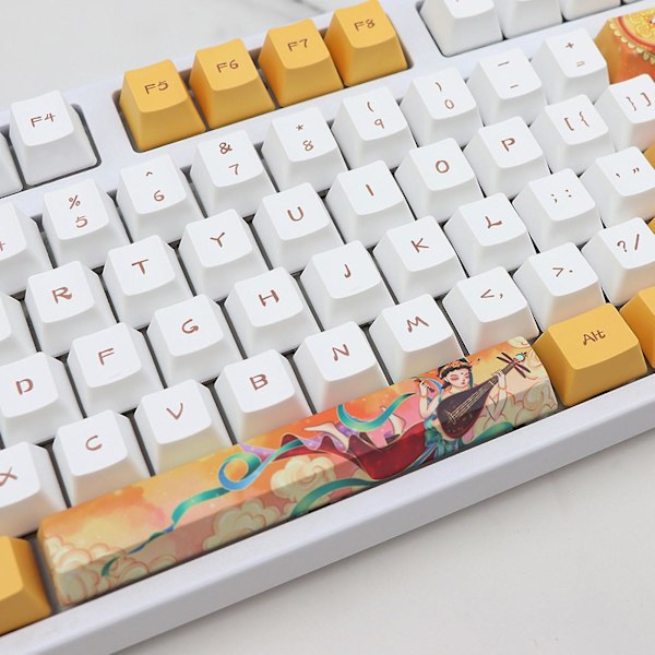 124 Anpassade Dunhuang Keycaps Oem Profil Lämplig För Cherry Mx Switch Keyset