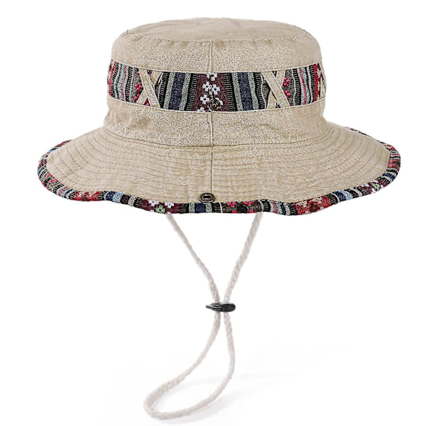 Mænd Sommer Solhatte Strand Boonie Hat Fishsing Hat Khaki