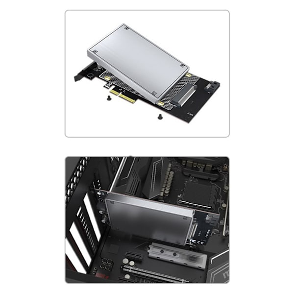 Uppdaterad U.2 till Pcie Adapter Riser Pci För Express X4 Till U.2 U2 Sata Ssd Konvertera