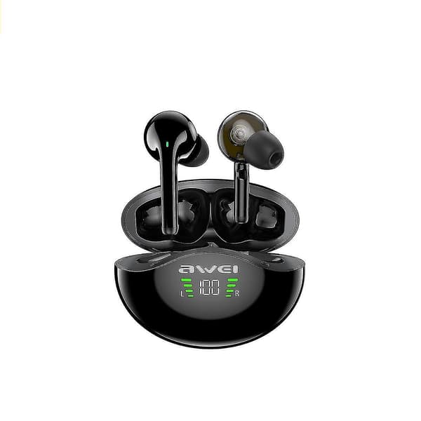 T12p TWS Bluetooth-hörlurar Svart