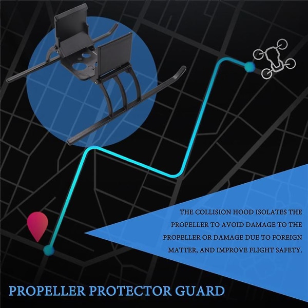 Propellbeskytterbeskyttelse med sammenleggbart landingsutstyr for Hs720/hs720e Dronetilbehør Beskyttende Ki