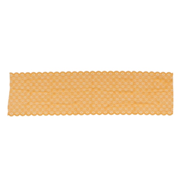 Blondestof 10 Yards - Smuk Orange Blød Komfortabel Stretch Blondestrim Til gør-det-selv-håndværk Tøj