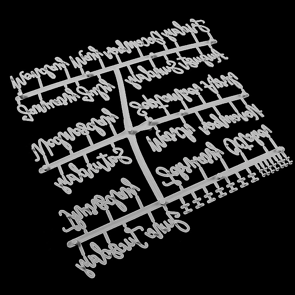 2 st karaktärer för filtbokstavstavla Månad Vecka Bokstäver för utbytbara bokstäver