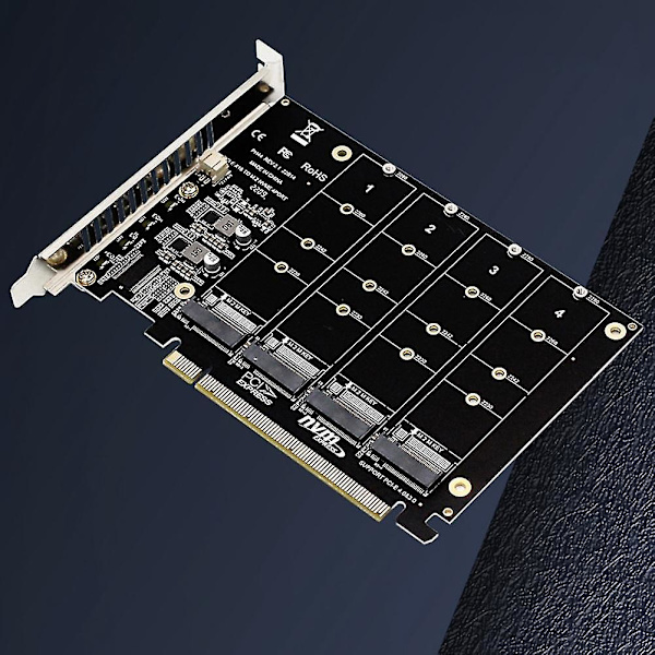 Ph44 Nvme 4-disk Array Card Pci-e Raid Card Signal Splitting Expansion Card Nvme Raid Pcie 4.0 3.0