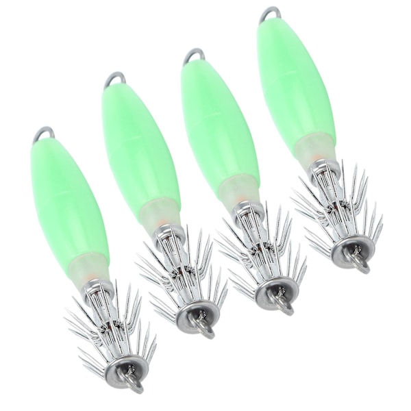 Noctilucent Squid Hook Cuttlefish Lure Jigs Fluorescent Fishing Bait Head Hooks