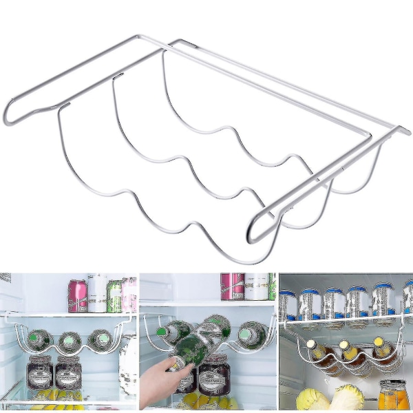 Kjøleskap Organisering Kjøkken Avstandsstykke Lag Komfortoppbevaring Vinstativ Hylle Kjøleskap Flaskestativ