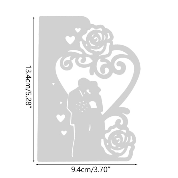 Metallstansar Bröllopsinbjudan Diy Scrapbooking Dekorativ Prägling Papper