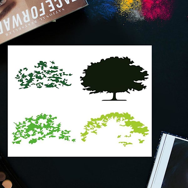 Metallskärande stansar skurna mögelträd form dekoration Scrapbook papper hantverk