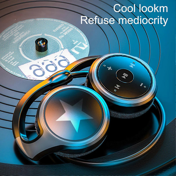 A23 Tosi Langattomat Stereot Bluetooth-yhteensopivat 5.0 Langattomat Kuulokkeet Korvakoukut FM-radio TF-kortti Stereot Urheilukuulokkeet Androidille blue