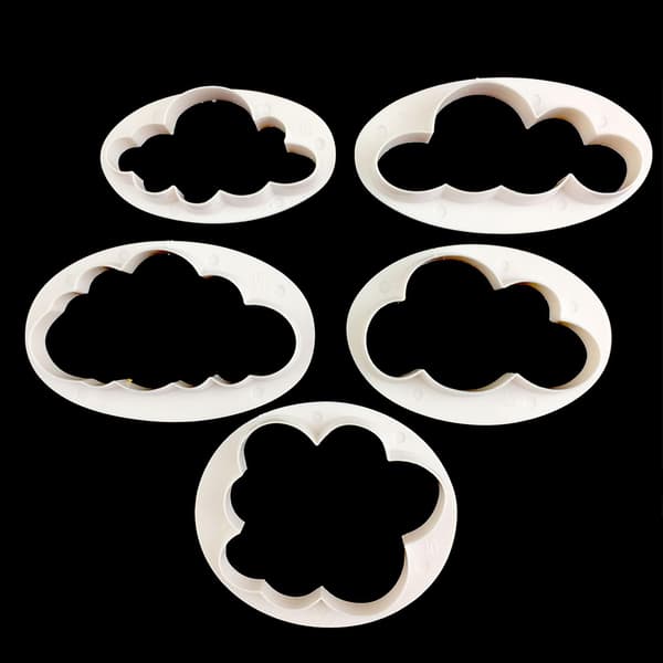 5-pack Molnkakor DIY-stämplar för bakning, kakor, kakor