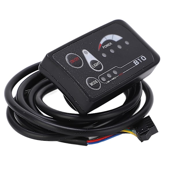 Elektrisk cykel LED-display kontrollpanel 36v 48v S810 LED-displaymätare för elcykel 5-stifts vanligt gränssnitt