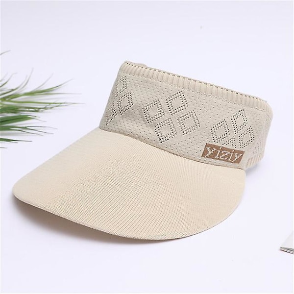 Billig ny stil hatt brätte solskärm kepsar utbrott beige