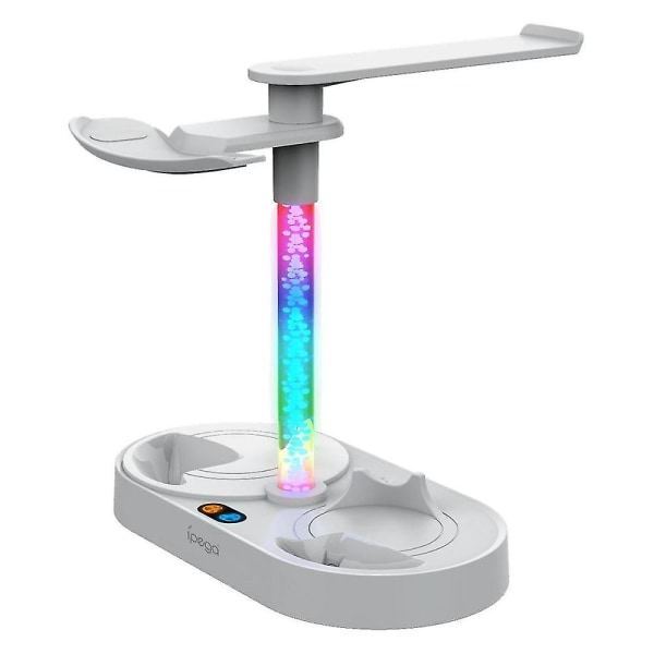 Til Ps Vr2 Magnetic Rainbow Ladestander med farverigt Rgb Light Headset Display Stand til Ps Vr
