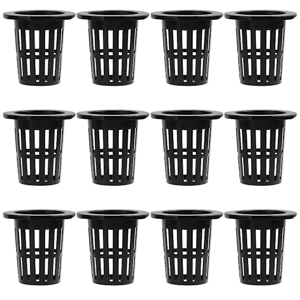50 st Hydroponiska Planteringskorgar Aquaponic Krukor Trädgårdsnätkopp Hydroponisk Växtkruka Hydroponiskt Nätkrukor Planteringskorg Kopp
