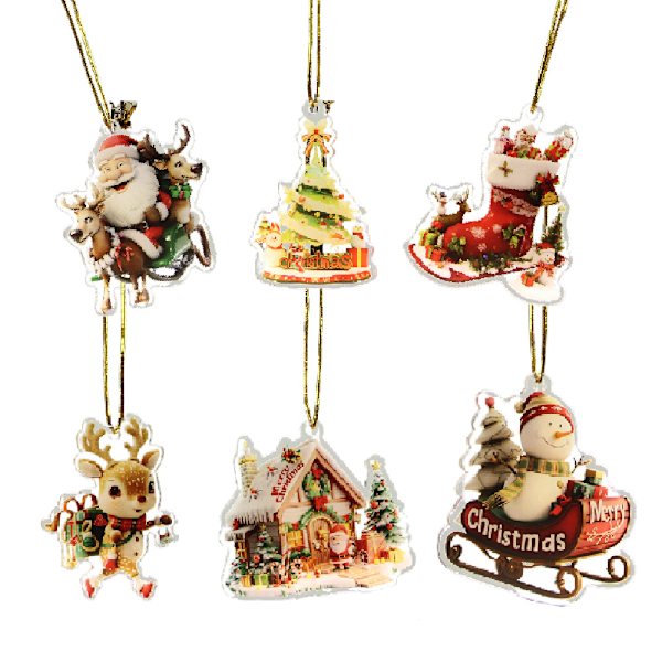 Joulukuusi Ripustusköysi Akryyli Joululahja Alkuperäinen Aito Joulujuhlan Koriste Ripustus 0010/12 christmas lanyards