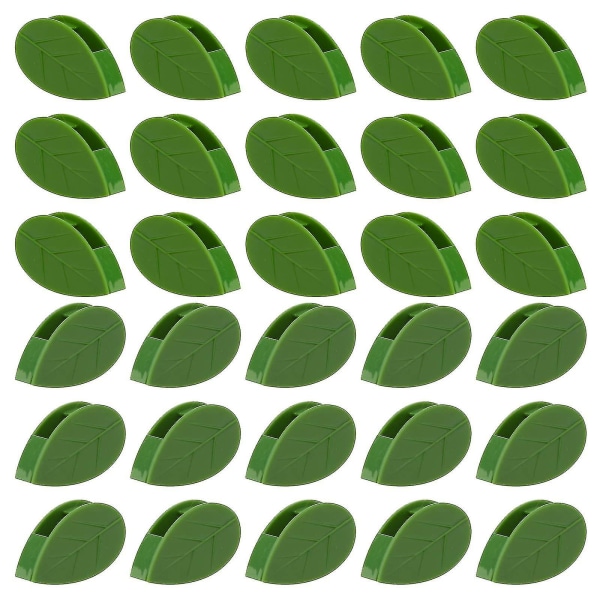 30pcs Plant Climbing Wall Fixture Clips Self-adhesive Plant Wall Fixer Clip Invisible Leaf Shaped Vines Holder