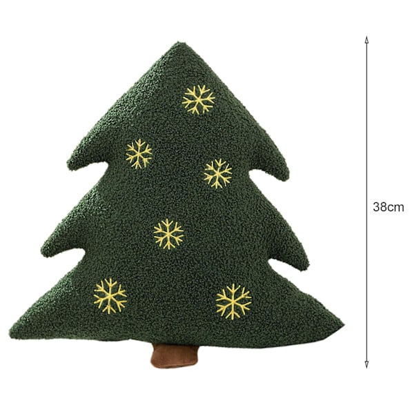 Julplyschdocka Julgran Pepparkaksgubbe Dockkudde Mjuk Soffa Kudde Ornament Fluffig Fylld Djurkudde Leksak Semesterfest Glad f